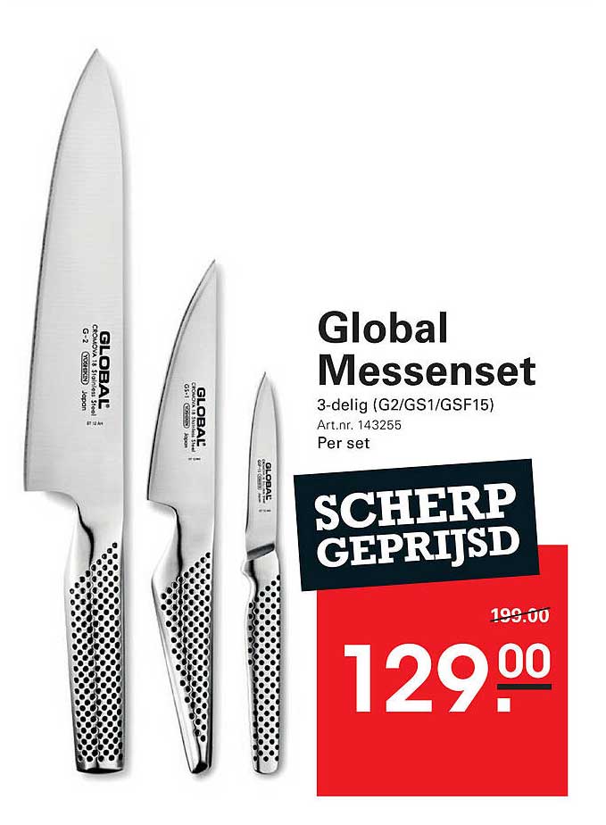 Global Messenset 3-delig (G2/GS1/GSF15)