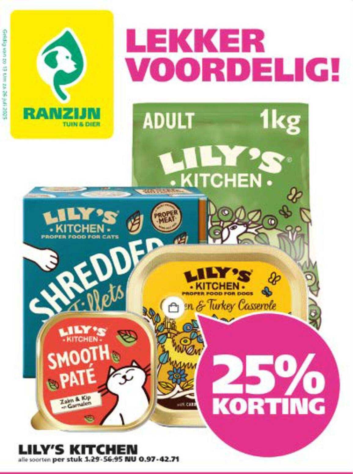 LILY'S KITCHEN 25% KORTING