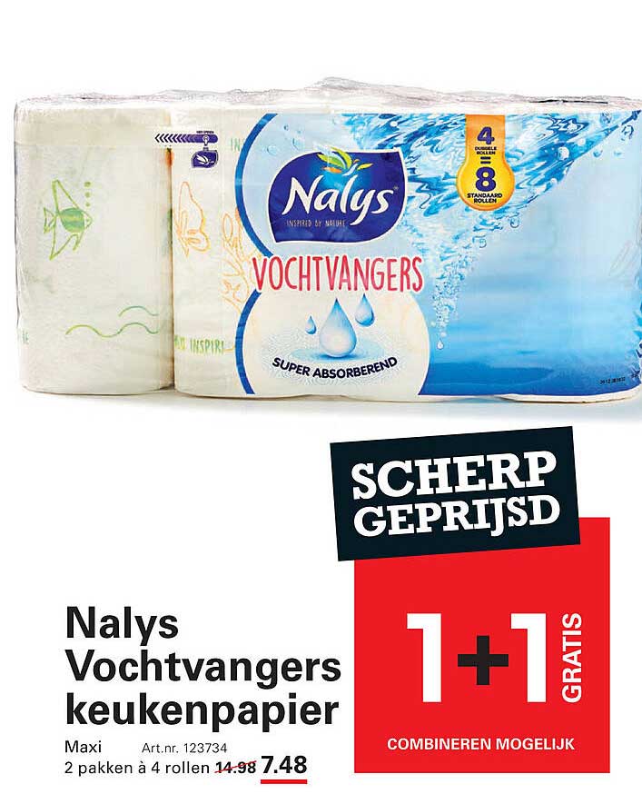 Nalys Vochtvangers keukenpapier