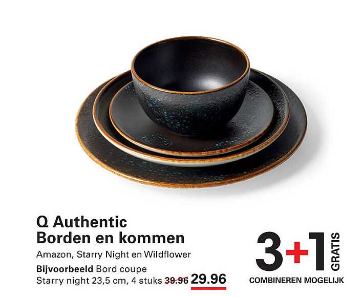Q Authentic Borden en kommen