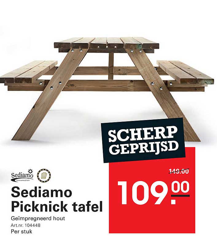 Sediamo Picknick tafel