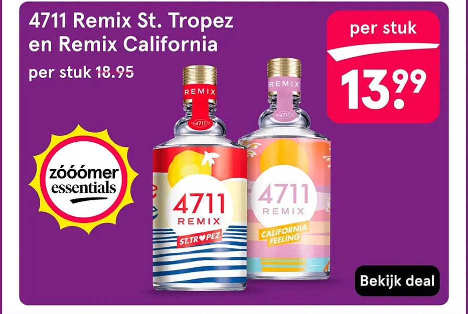 4711 Remix St. Tropez en Remix California per stuk