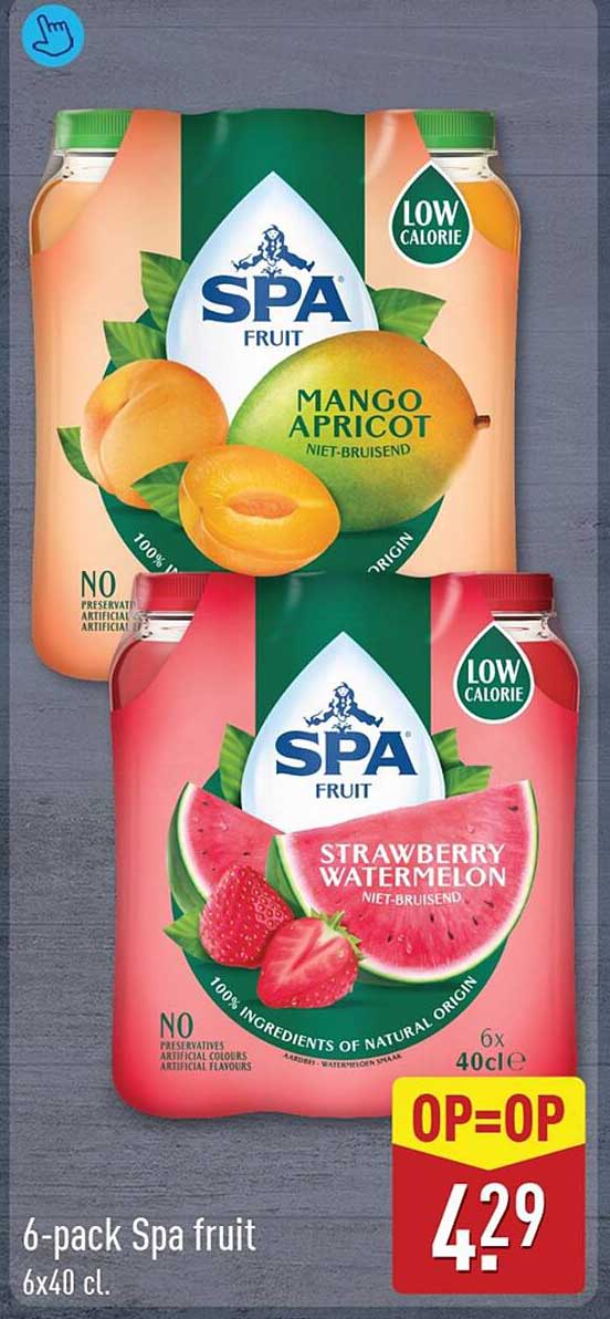 6-pack Spa fruit 6x40 cl. OP=OP