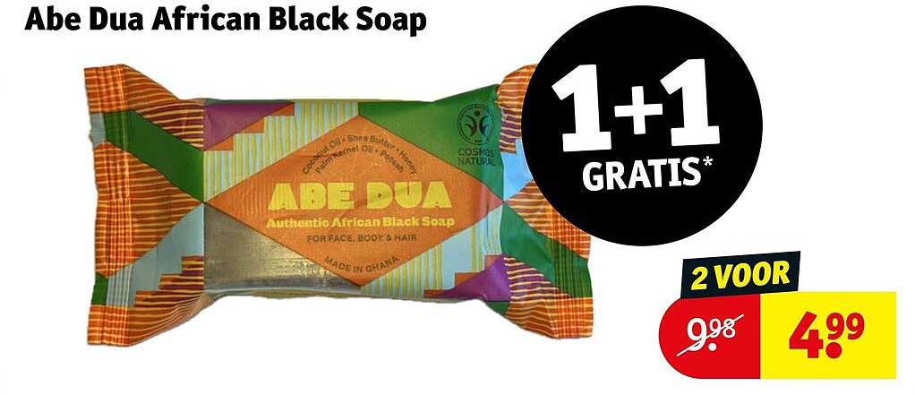 Abe Dua African Black Soap 1+1 GRATIS*