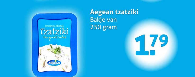 Aegean tzatziki Bakje van 250 gram
