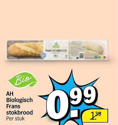 AH Biologisch Frans stokbrood Per stuk