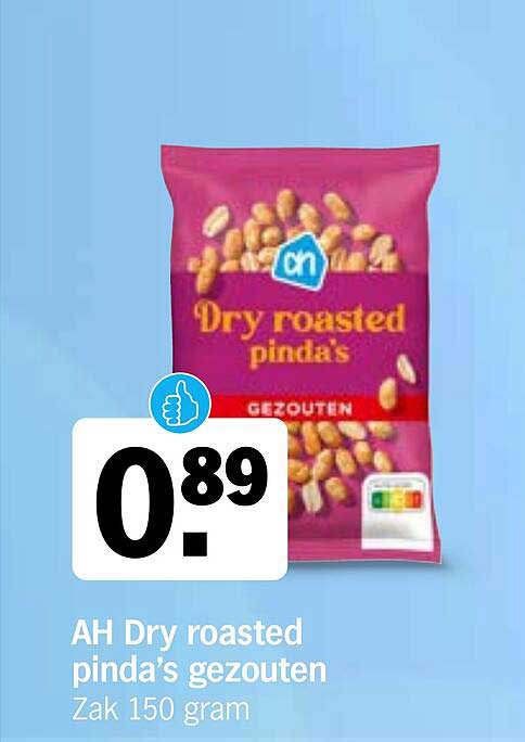 AH Dry roasted pinda’s gezouten