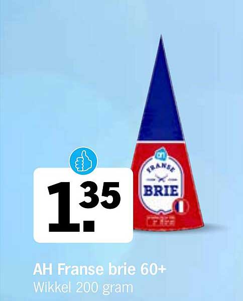 AH Franse brie 60+ Wikkel 200 gram