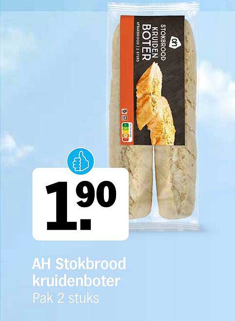 AH Stokbrood kruidenboter Pak 2 stuks
