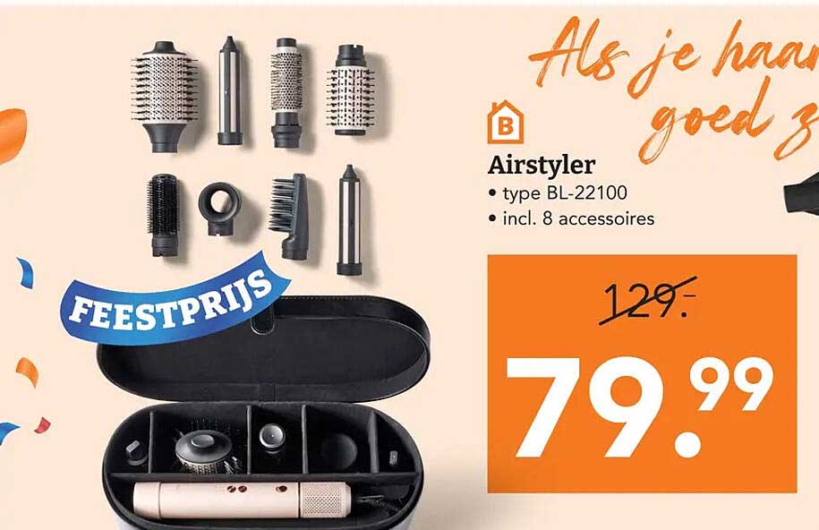 Airstyler type BL-22100 incl. 8 accessoires