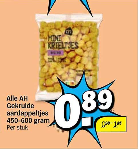 Alle AH Gekruide aardappeltjes 450-600 gram