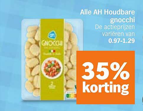 Alle AH Houdbare gnocchi 35% korting