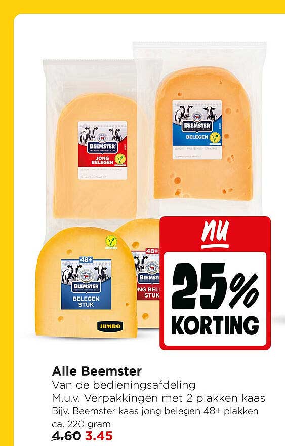Alle Beemster 25% korting
