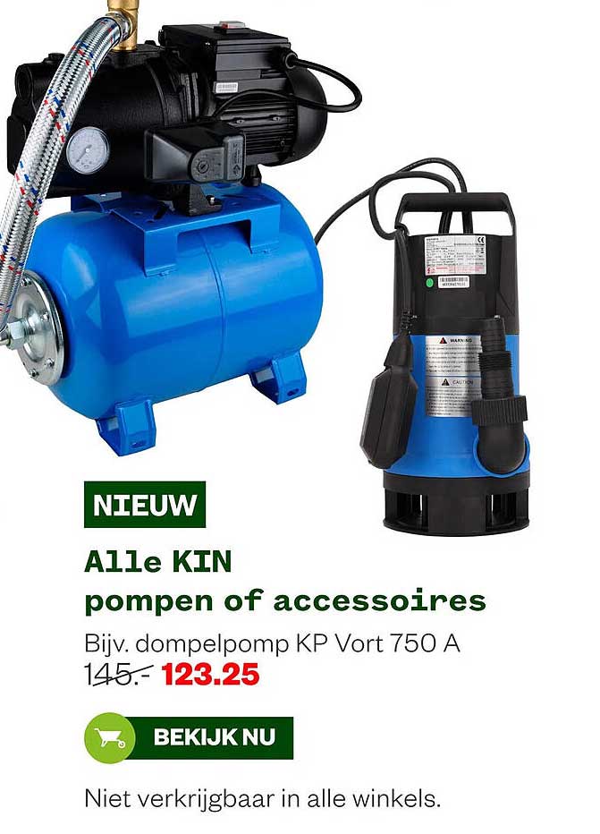 Alle KIN pompen of accessoires