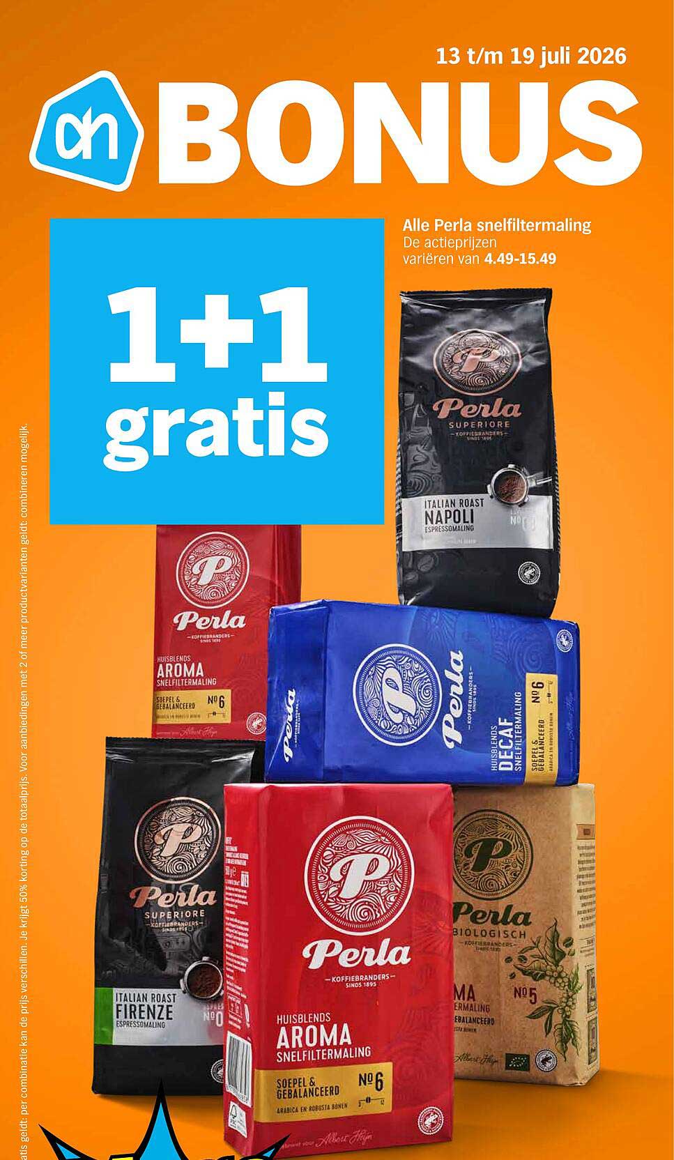 Alle Perla snelfiltermaling 1+1 gratis