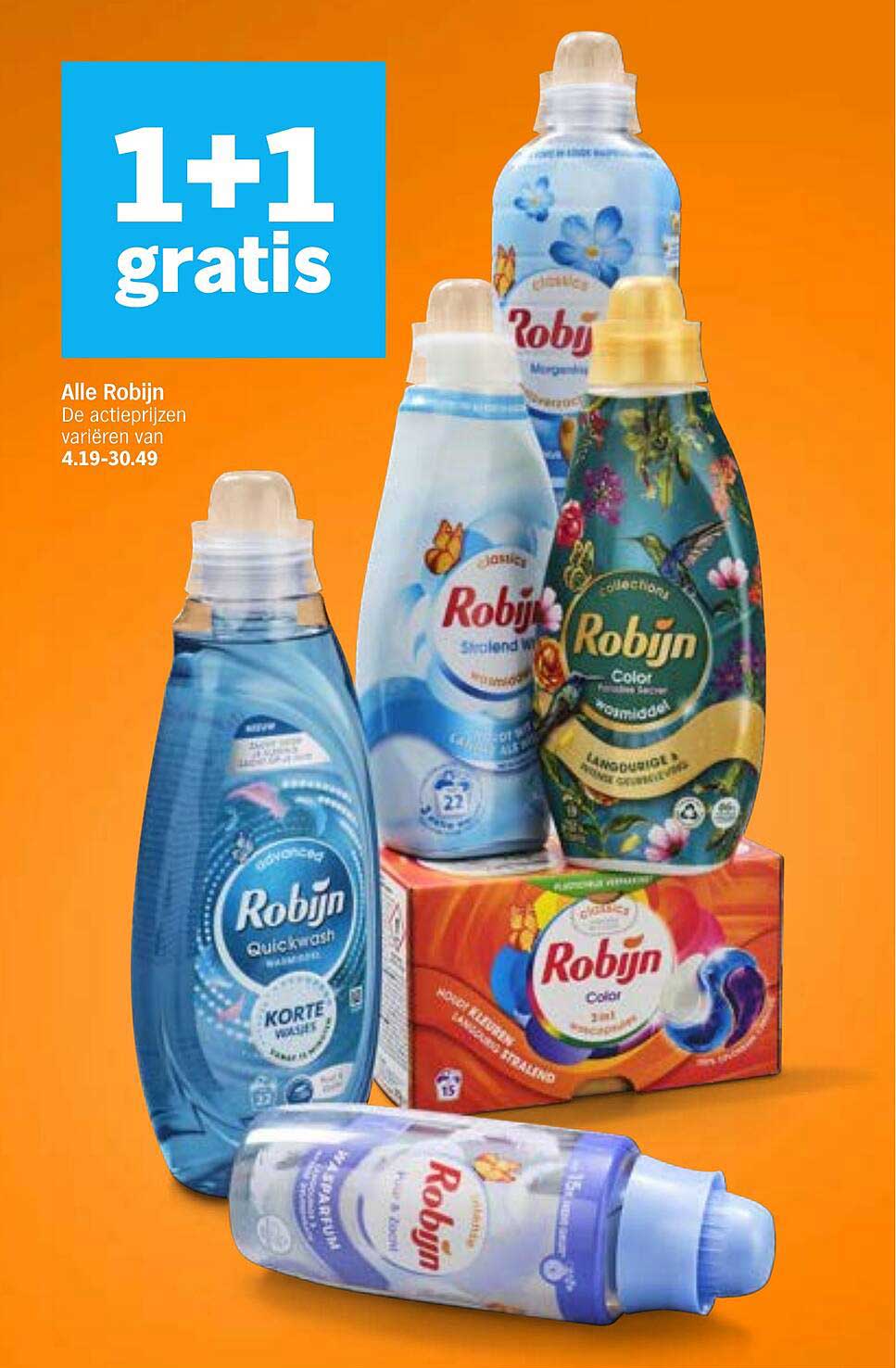Alle Robijn 1+1 gratis