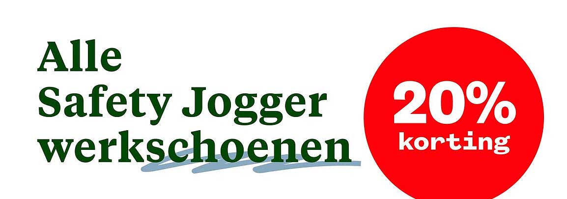 Alle Safety Jogger werkschoenen 20% korting