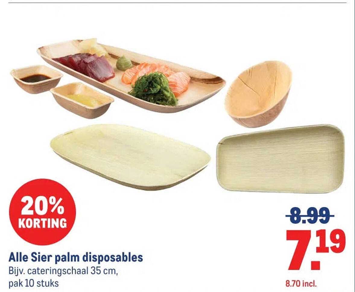 Alle Sier palm disposables