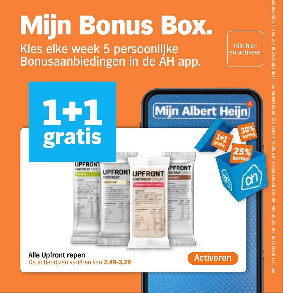 Alle Upfront repen 1+1 gratis