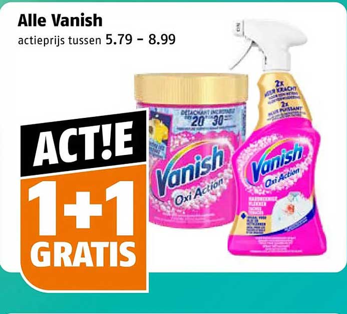 Alle Vanish 1+1 GRATIS
