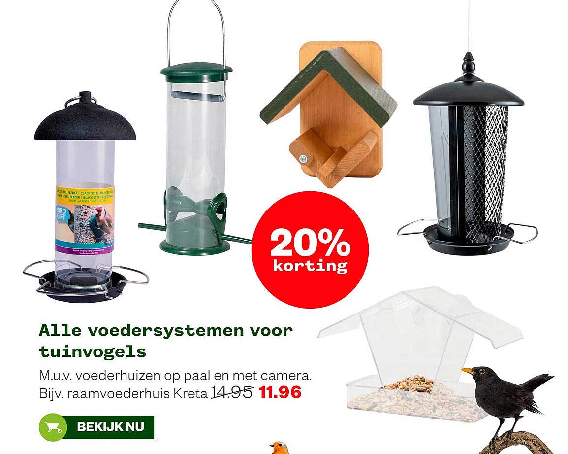 Alle voersystemen voor tuinvogels