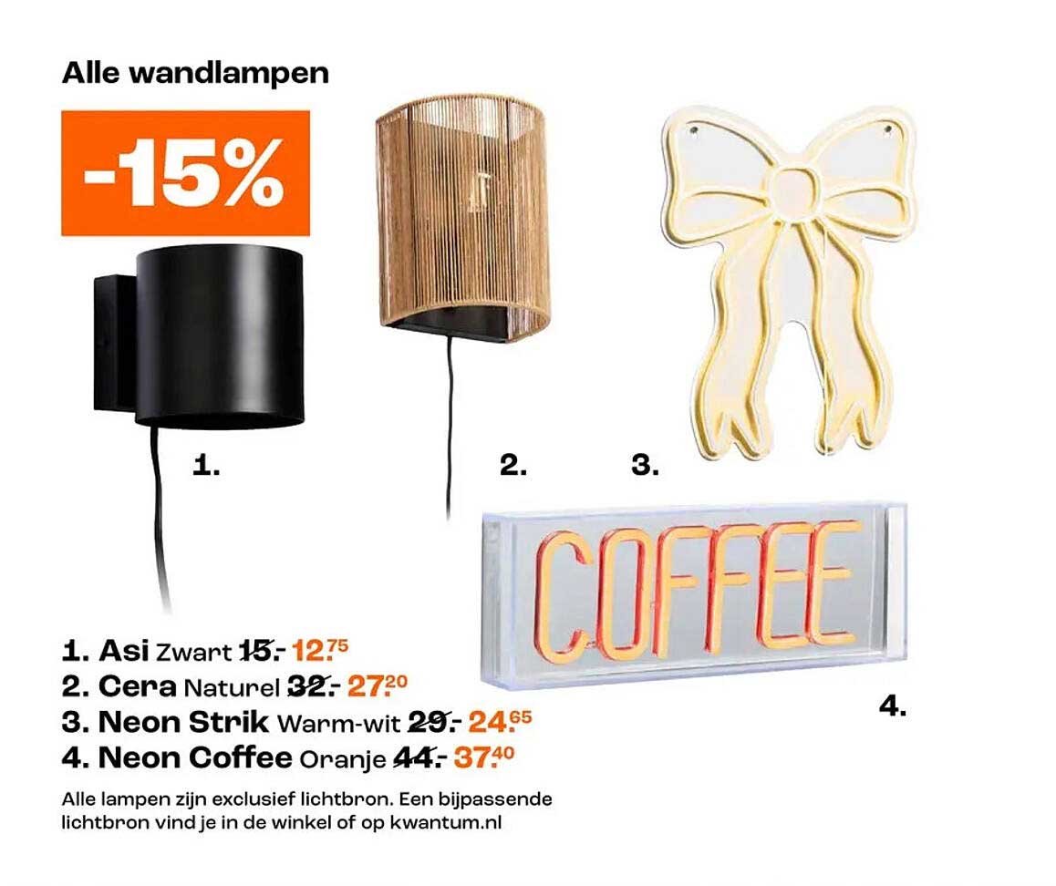 Alle wandlampen -15%