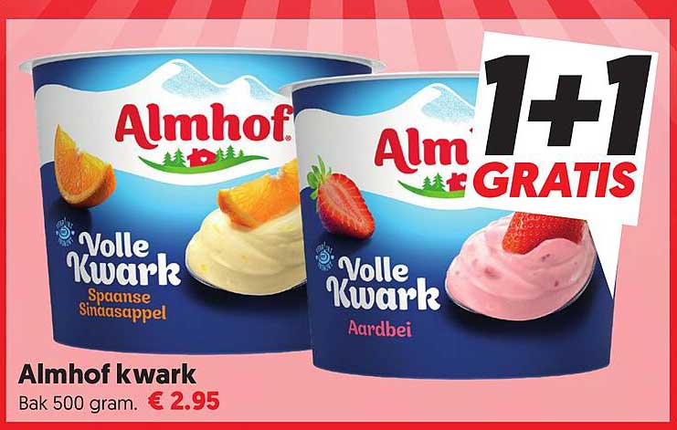 Almhof kwark 1+1 GRATIS
