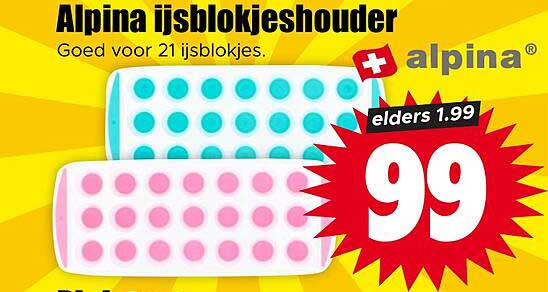 Alpina ijsblokjeshouder