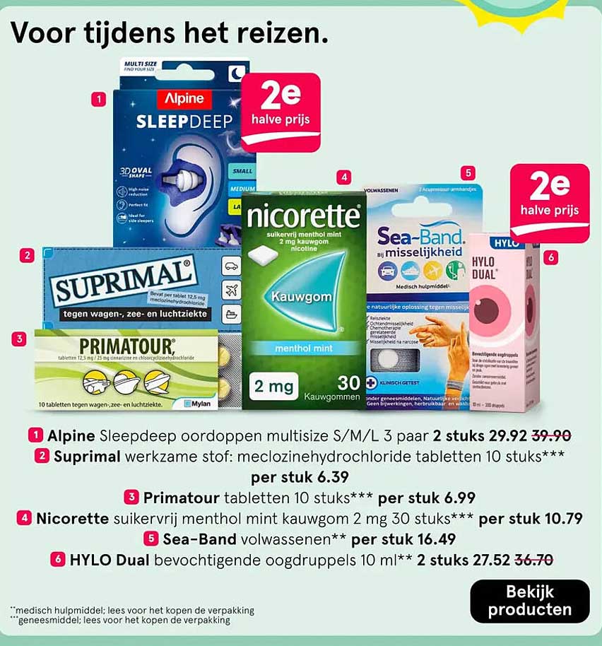 Alpine Sleepdeep oordoppen multisize S/M/L 3 paar 2e halve prijs