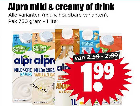 Alpro mild & creamy of drink