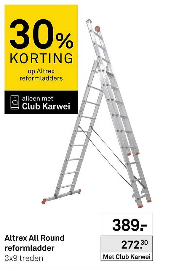 Altrex All Round reformladder 3x9 treden