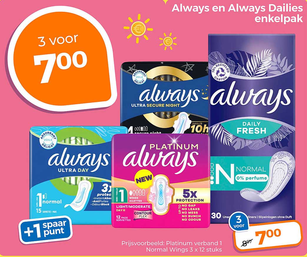 Always en Always Dailies enkelpak