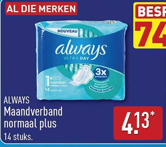 ALWAYS Maandverband normaal plus 14 stuks