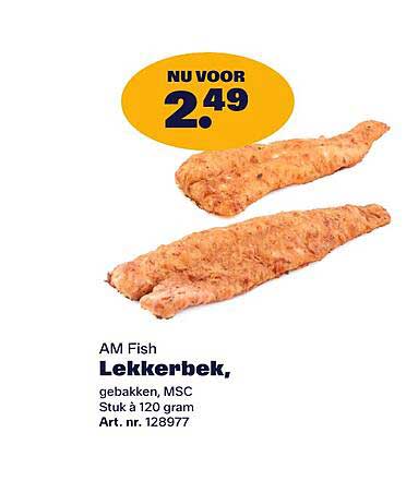 AM Fish Lekkerbek, gebakken, MSC