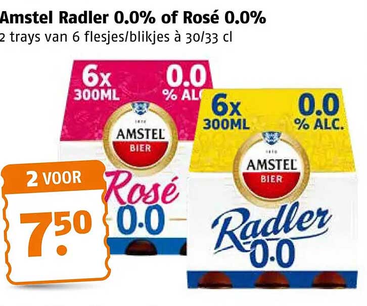 Amstel Radler 0.0% of Rosé 0.0%