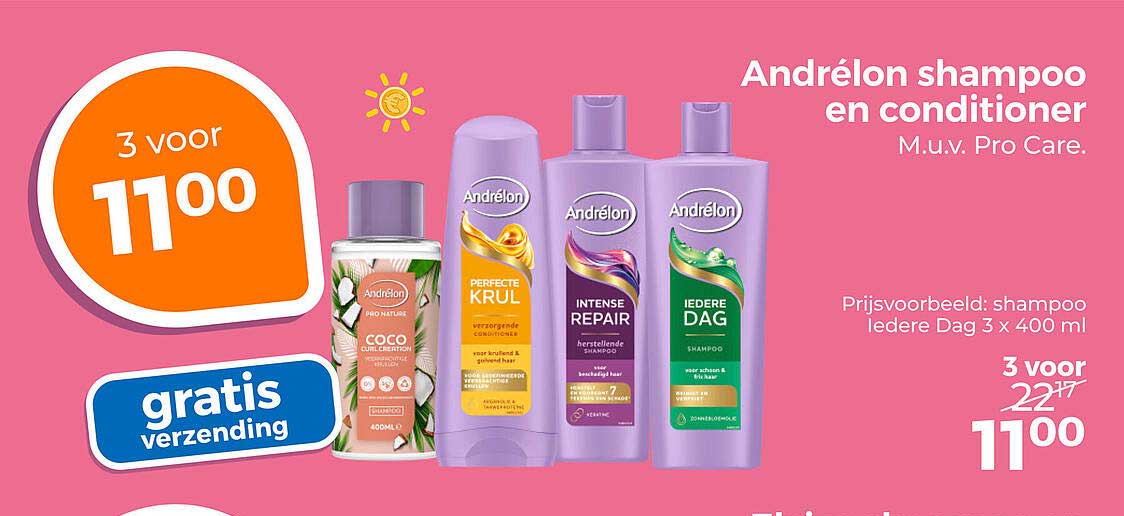 Andrélon shampoo en conditioner
