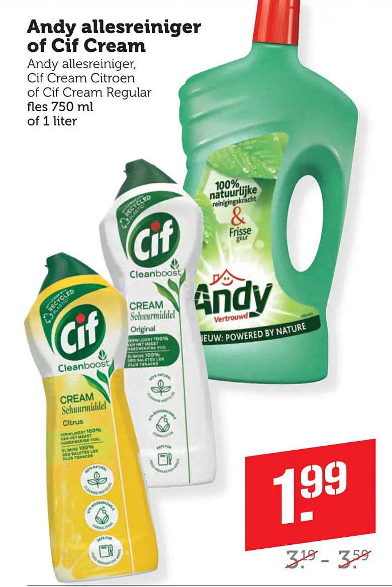 Andy allesreiniger of Cif Cream
