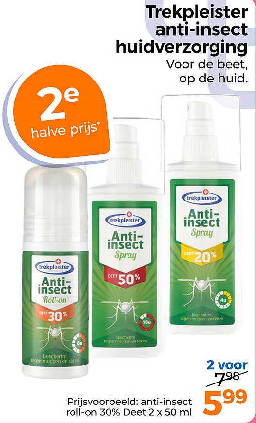 anti-insect huidverzorging 2e halve prijs
