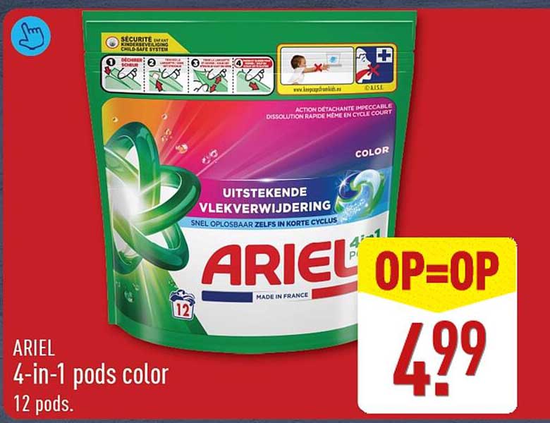 ARIEL 4-in-1 pods color 12 pods.