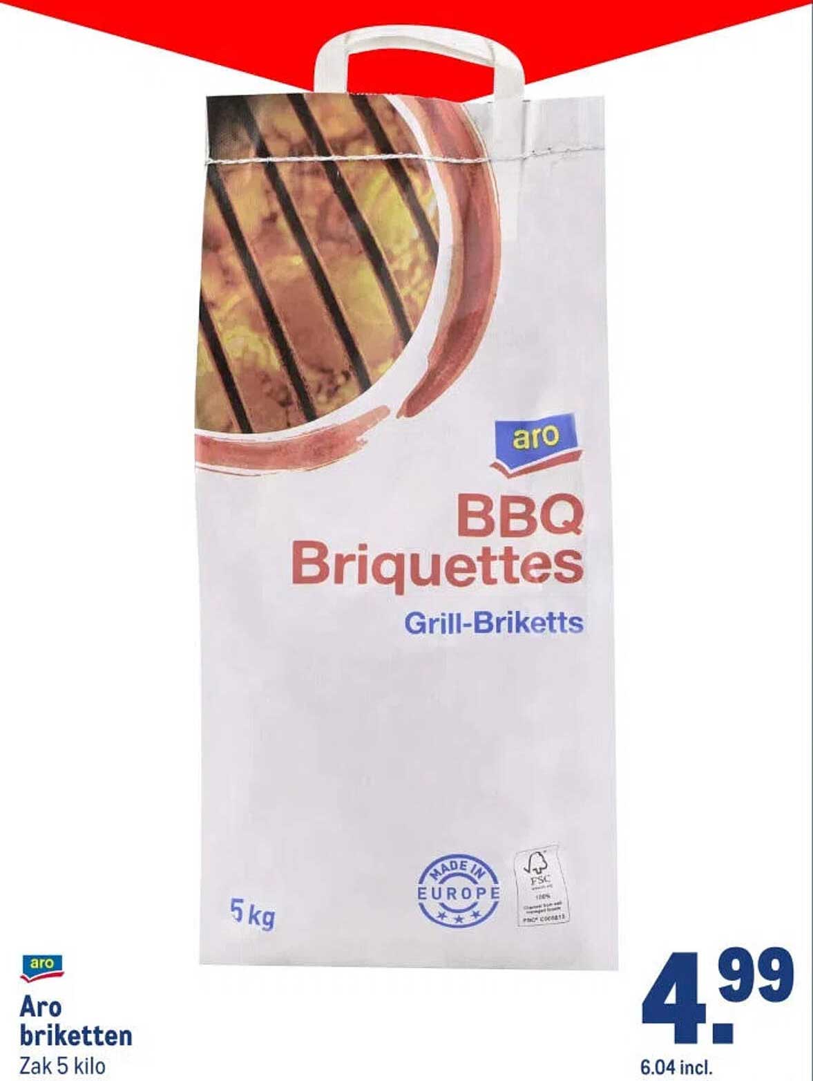 Aro briketten Zak 5 kilo