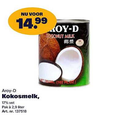Aroy-D Kokosmelk.