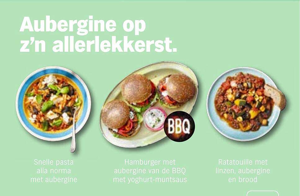 Aubergine op z’n allerelekkerst.