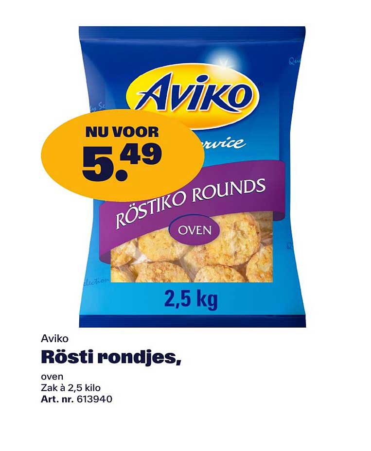 Aviko Rösti rondjes, oven