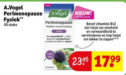 A.Vogel Perimenopauze Fysiek** 30 stuks