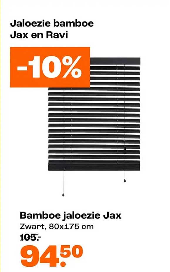 Bamboe jaloezie Jax -10%