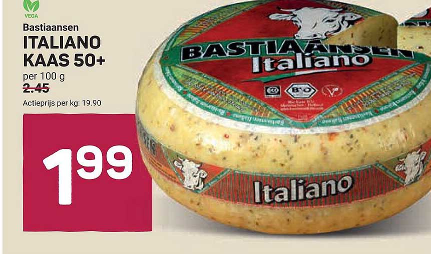 Bastiaansen ITALIANO KAAS 50+ per 100 g
