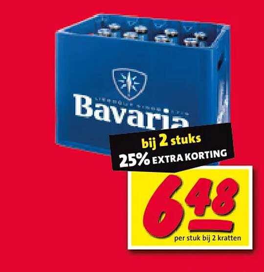 Bavaria bij 2 stuks 25% EXTRA KORTING