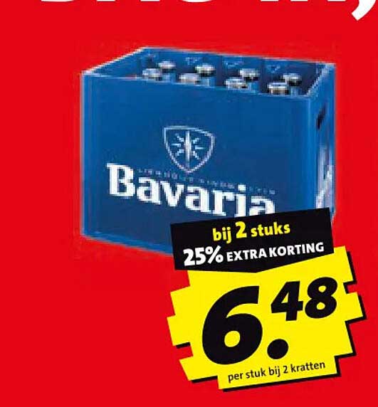 Bavaria bij 2 stuks 25% EXTRA KORTING