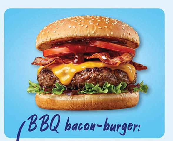 BBQ bacon-burger: