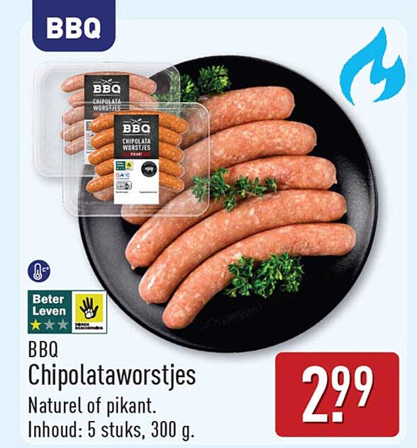 BBQ Chipolataworstjes